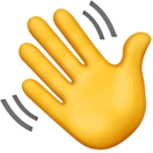 Waving emoji